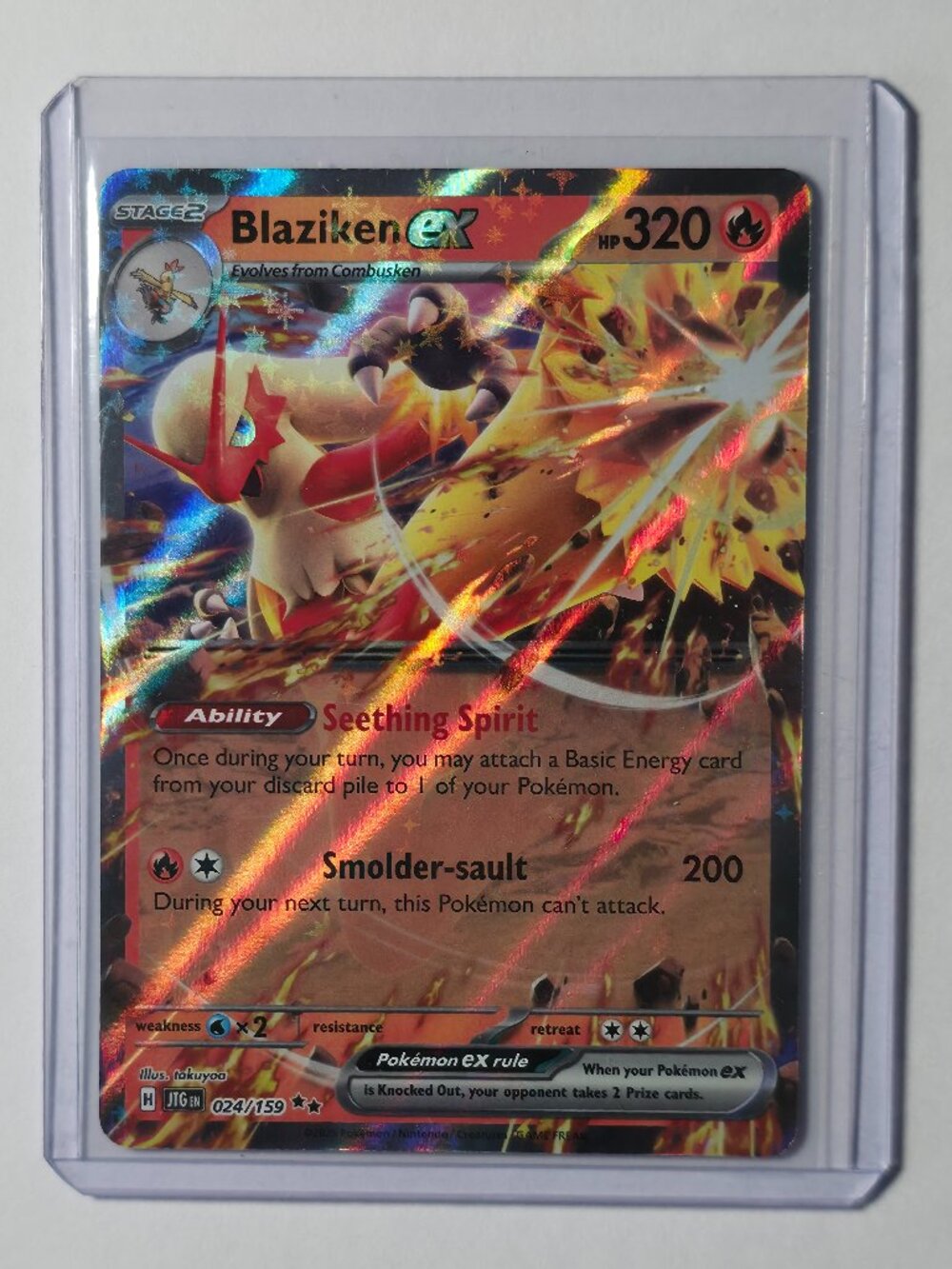 Pokémon TCG - Blaziken ex - Journey Together - Double Rare - 024/159